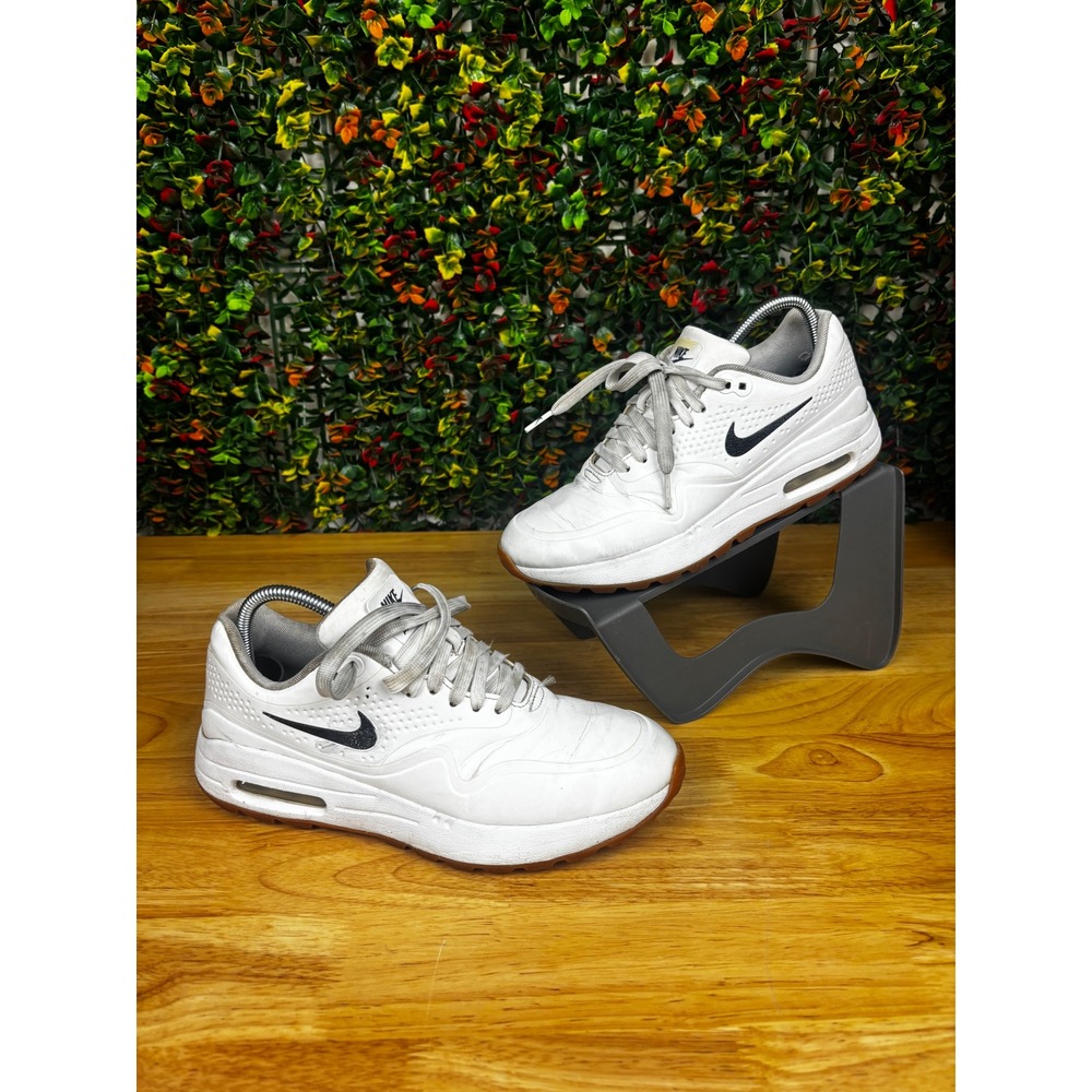 Nike Air Max 1 G Golf Shoes Womens 6.5 White Gum AQ0865-100 Low Top Sneaker